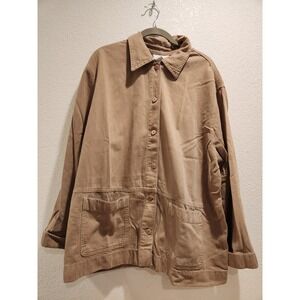 Jones NY Barn‎ Chore utility style Jacket Button Front Pockets Casual Coat XL